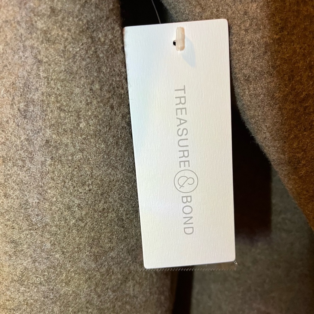 Treasure & Bond Women’s Beige Pea Coat - Picture 2 of 7